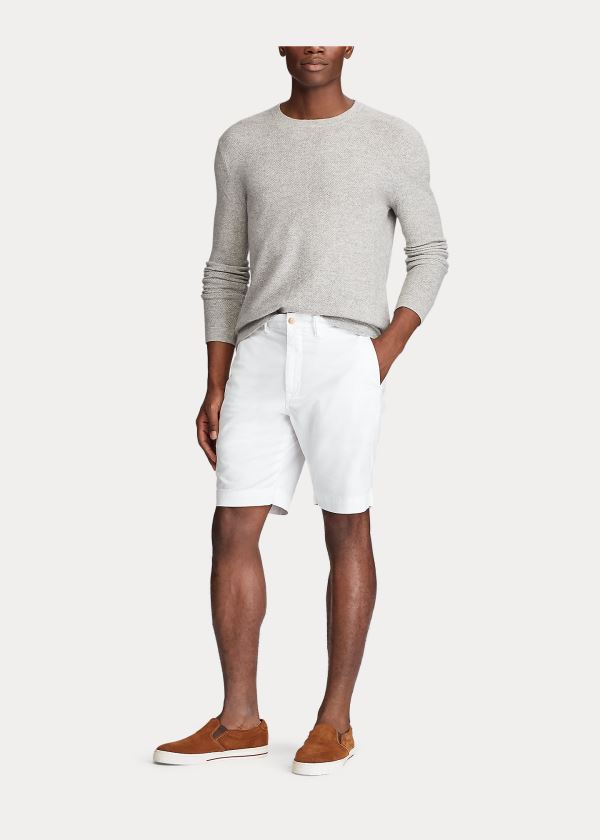 Ralph Lauren Stretch Classic Fit Krátké Bílé | oSoNsEyI
