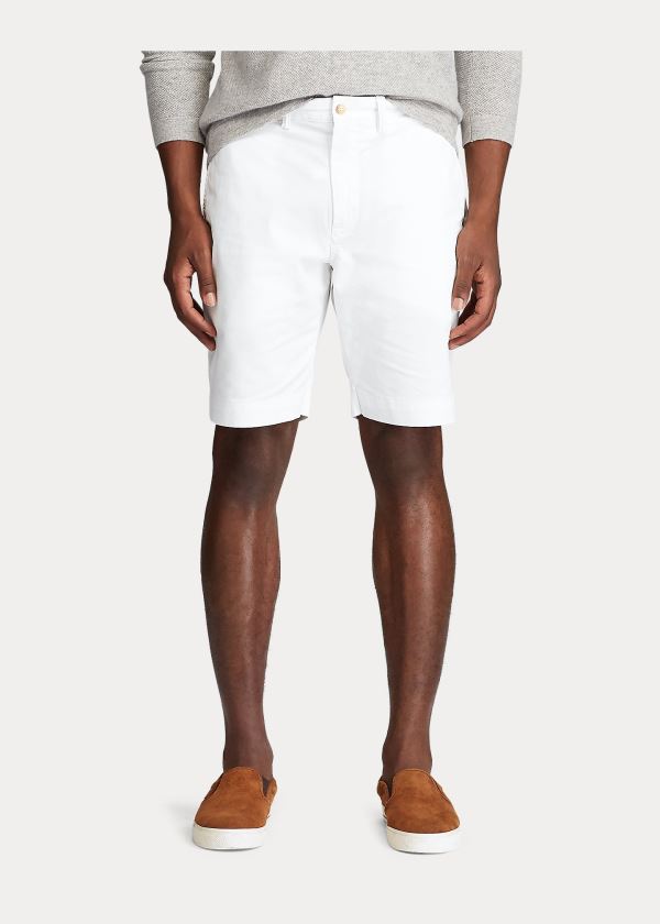 Ralph Lauren Stretch Classic Fit Krátké Bílé | oSoNsEyI