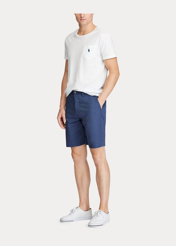 Ralph Lauren Stretch Classic Fit Krátké Tmavě Blankyt | sDZn5Qp5