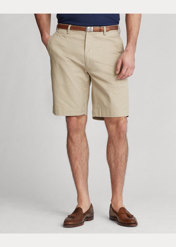 Ralph Lauren Stretch Classic Fit Krátké Hnědožlutý | uK4Yi66T
