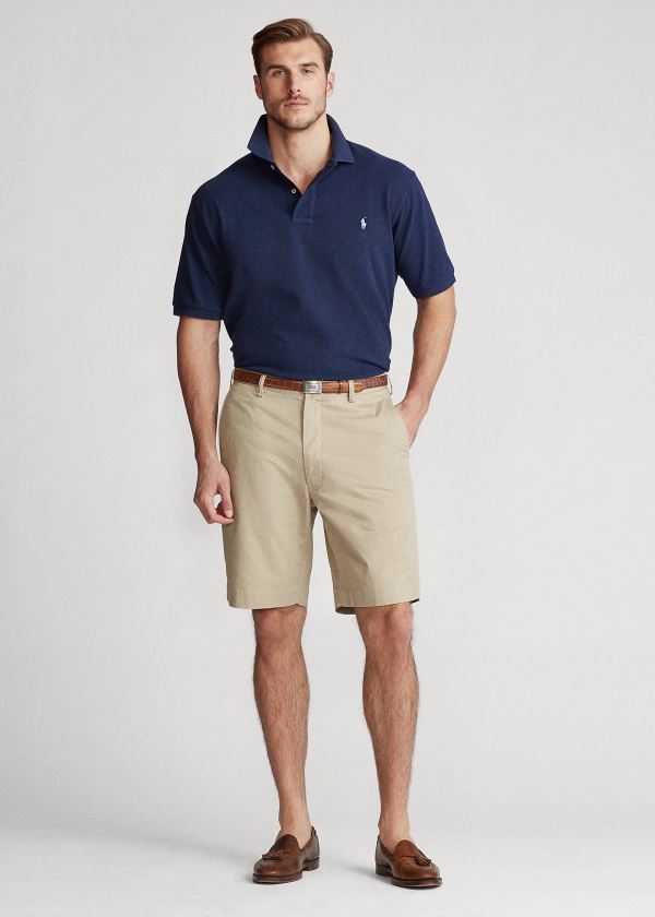 Ralph Lauren Stretch Classic Fit Krátké Hnědožlutý | uK4Yi66T