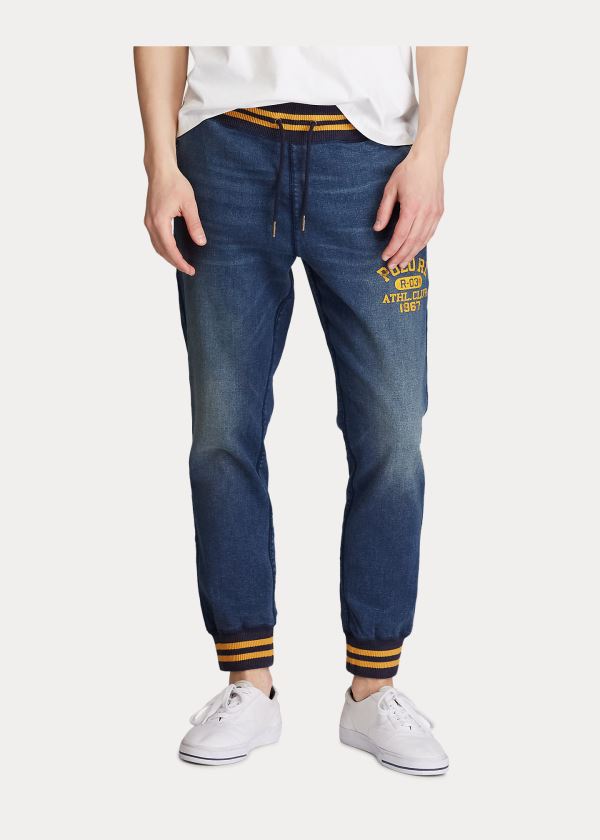 Ralph Lauren Stretch Denim Jogger Pant Blankyt Blankyt Světle Modré | TLSF3rph