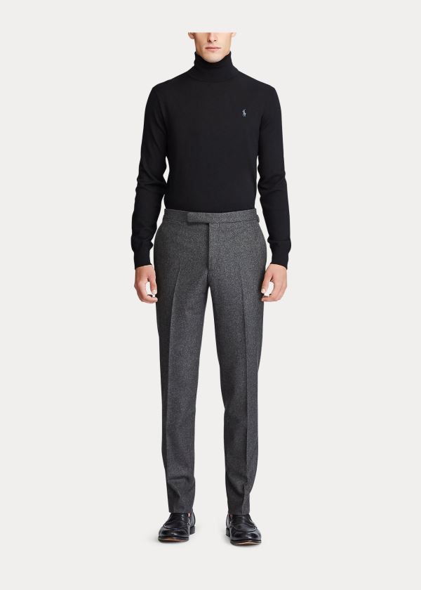 Ralph Lauren Stretch Flannel Trouser Šedé | H3Gfsm8H