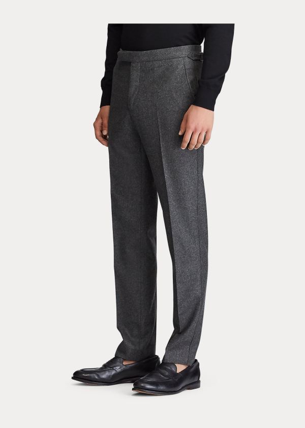 Ralph Lauren Stretch Flannel Trouser Šedé | H3Gfsm8H