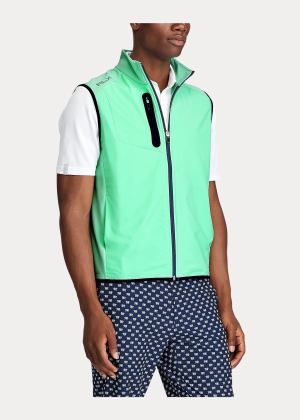 Ralph Lauren Stretch-Paneled Jacquard Vest Mátově Zelená Zelene | 1qWMdtJn