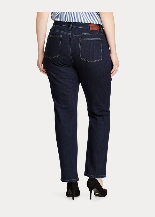Ralph Lauren Stretch Premier Straight Jean Tmavě Blankyt | D1A5Gote