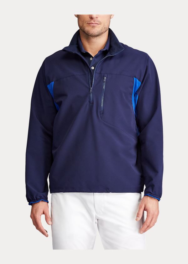 Ralph Lauren Stretch Pullover Jacket Tmavě Blankyt | 2c0g8s2H