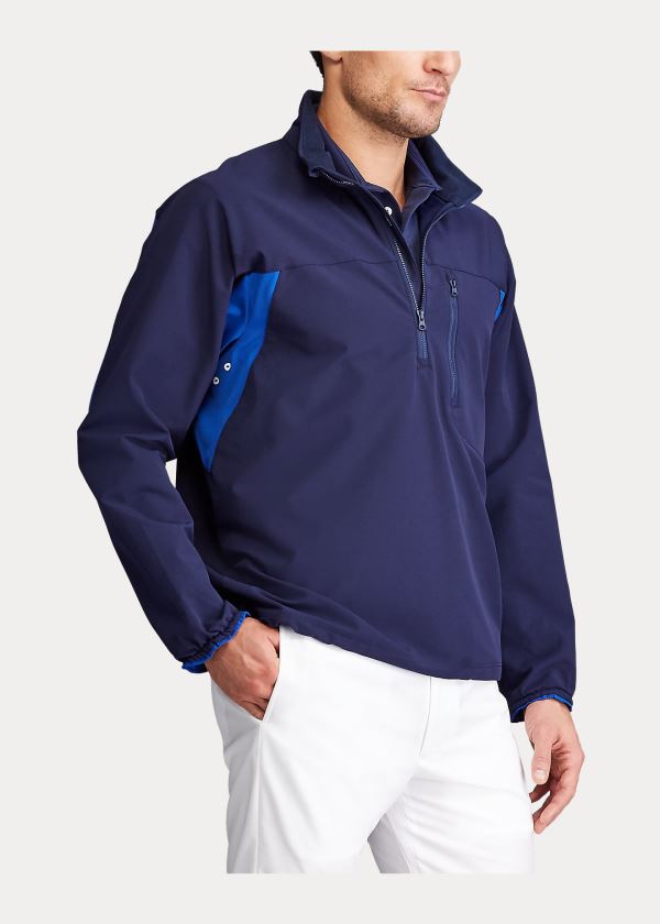 Ralph Lauren Stretch Pullover Jacket Tmavě Blankyt | 2c0g8s2H
