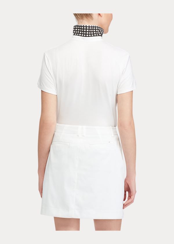 Ralph Lauren Stretch Satin Golfové Skort Bílé | 4P5Wllr0