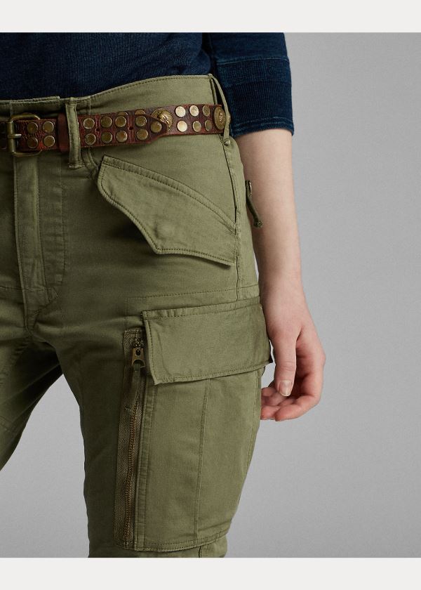 Ralph Lauren Stretch Skinny Cargo Pant Olivy Zelené | jbCMo6Yt