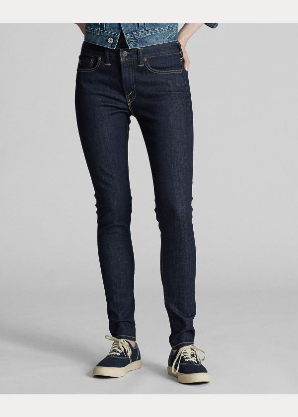 Ralph Lauren Stretch Skinny Jean Tmavě Blankyt Blankyt Světle Modré | cfGWoHte