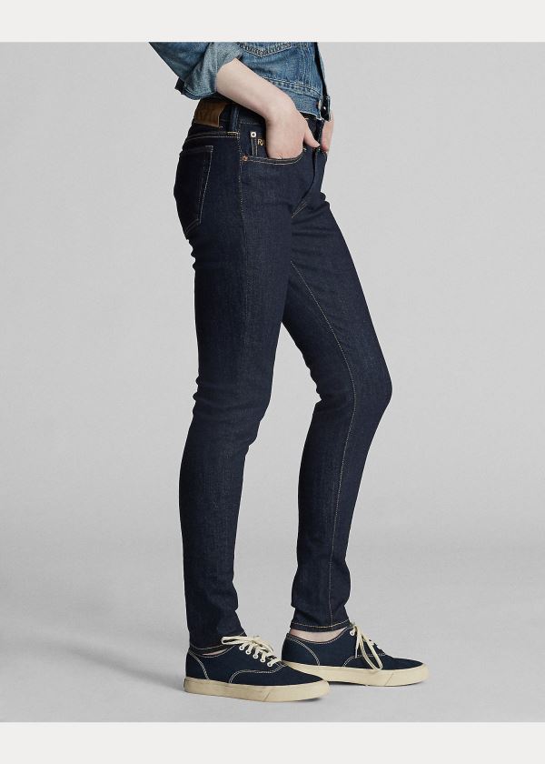 Ralph Lauren Stretch Skinny Jean Tmavě Blankyt Blankyt Světle Modré | cfGWoHte