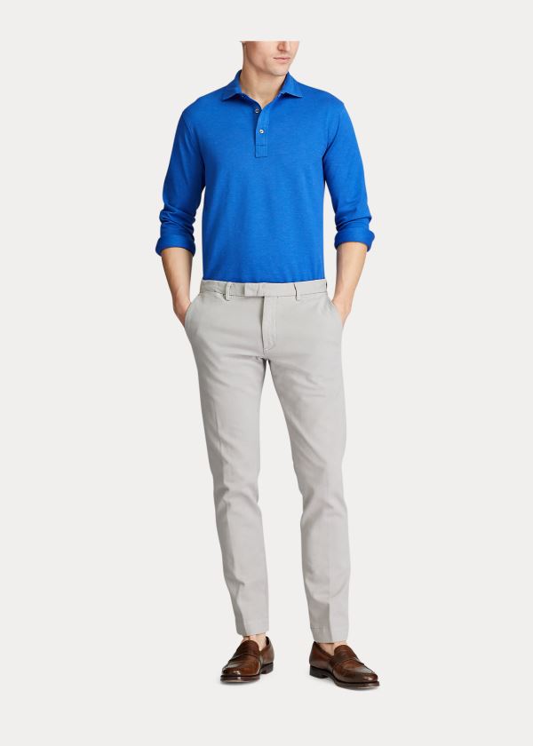 Ralph Lauren Stretch Slim Fit Chino Pant Šedé | F2lZ8lL0