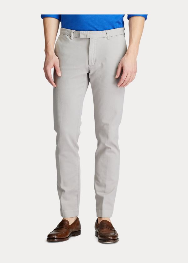 Ralph Lauren Stretch Slim Fit Chino Pant Šedé | F2lZ8lL0