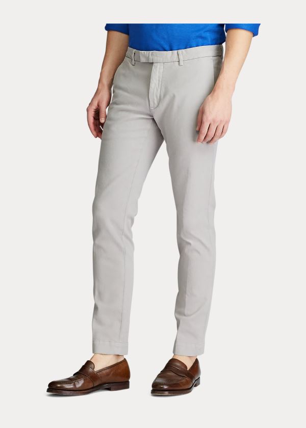 Ralph Lauren Stretch Slim Fit Chino Pant Šedé | F2lZ8lL0
