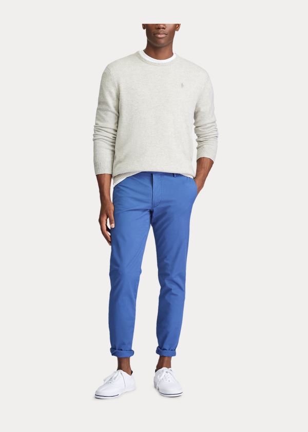 Ralph Lauren Stretch Slim Fit Chino Pant Královská Modrá Blankyt | Pe6sIWoy