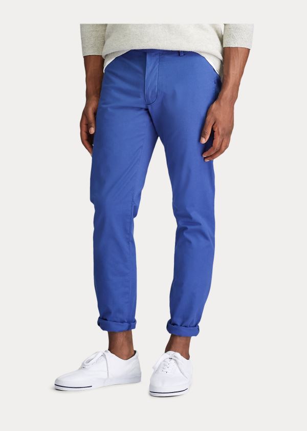 Ralph Lauren Stretch Slim Fit Chino Pant Královská Modrá Blankyt | Pe6sIWoy