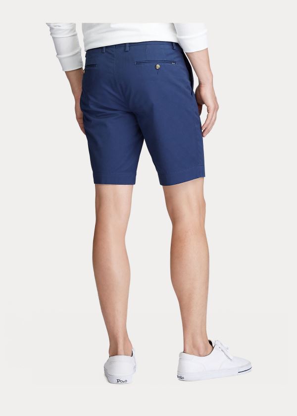 Ralph Lauren Stretch Slim Fit Twill Krátké Tmavě Blankyt | CGuIHX7Q