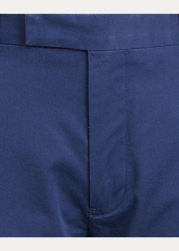 Ralph Lauren Stretch Slim Fit Twill Krátké Tmavě Blankyt | CGuIHX7Q