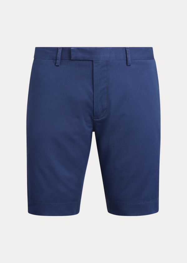 Ralph Lauren Stretch Slim Fit Twill Krátké Tmavě Blankyt | CGuIHX7Q
