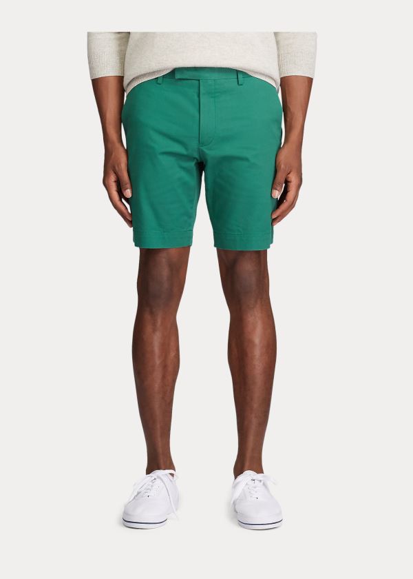 Ralph Lauren Stretch Slim Fit Twill Krátké Zelene | fKiHEhiT
