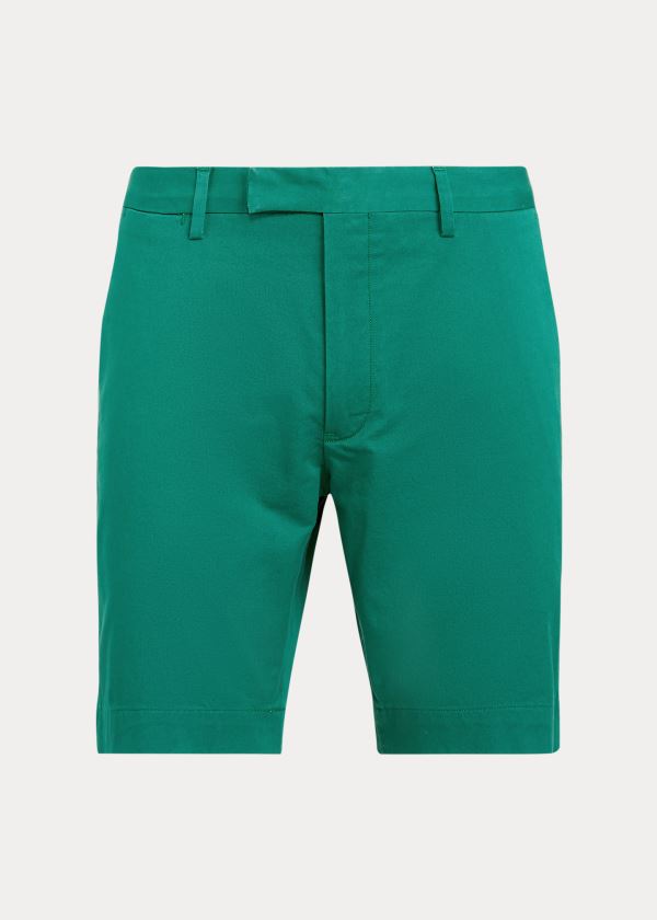 Ralph Lauren Stretch Slim Fit Twill Krátké Zelene | fKiHEhiT