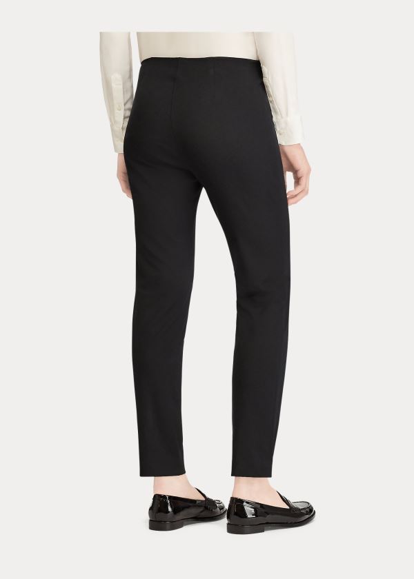 Ralph Lauren Stretch Twill Skinny Pant Černé | 5dClSg3I