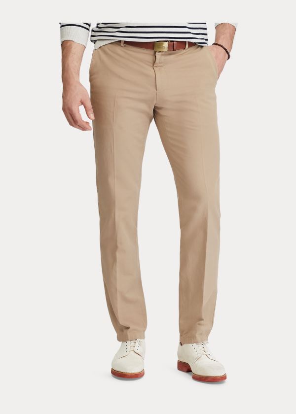 Ralph Lauren Stretch Twill Suit Trouser Hnědé | m3FUU9So