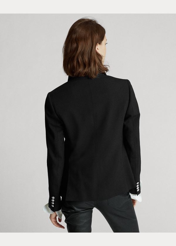 Ralph Lauren Stretch Wool Blazer Černé | crEXUic7