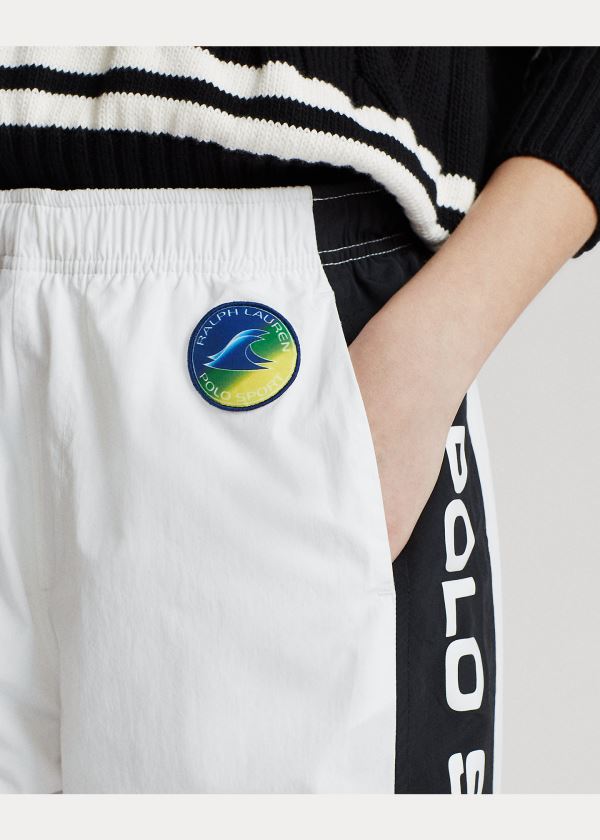 Ralph Lauren Stripe-Trim Track Pant Bílé Černé | csr9MoYr