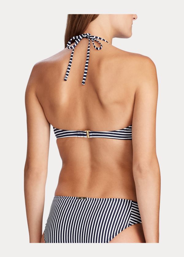 Ralph Lauren Striped Bandeau Top Tmavě Blankyt | rHVVnbDj