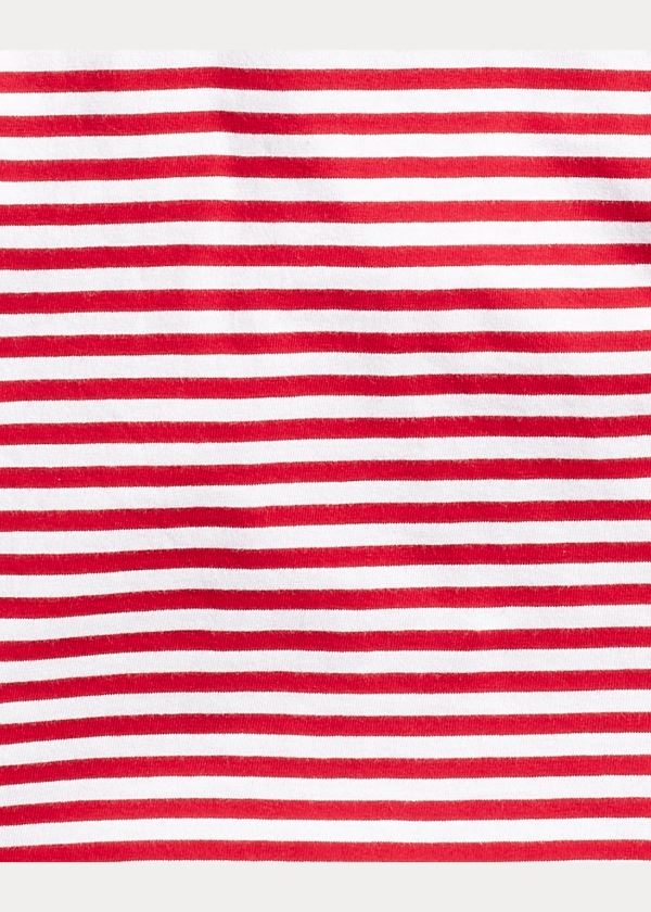 Ralph Lauren Striped Bavlněné Jersey Tee Červené Bílé | f7csSECg