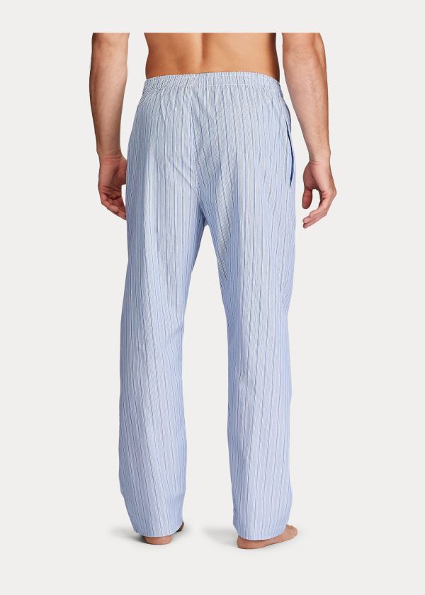 Ralph Lauren Striped Bavlněné Pajama Pant Blankyt Proužek | 5JTKhi0R