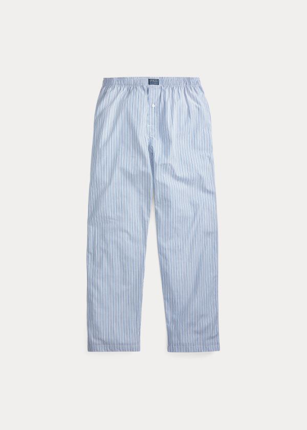 Ralph Lauren Striped Bavlněné Pajama Pant Blankyt Proužek | 5JTKhi0R