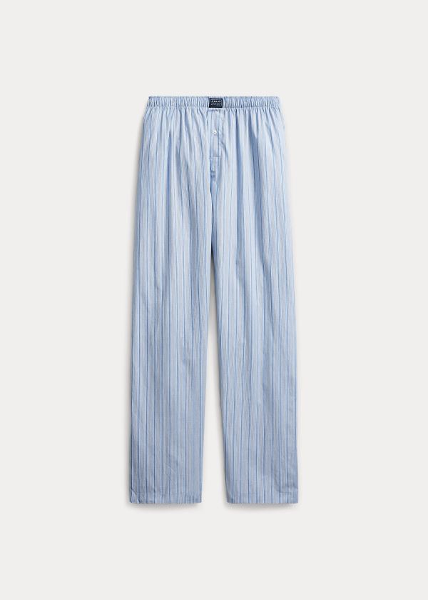 Ralph Lauren Striped Bavlněné Pajama Pant Blankyt Proužek | VO0Hee0z
