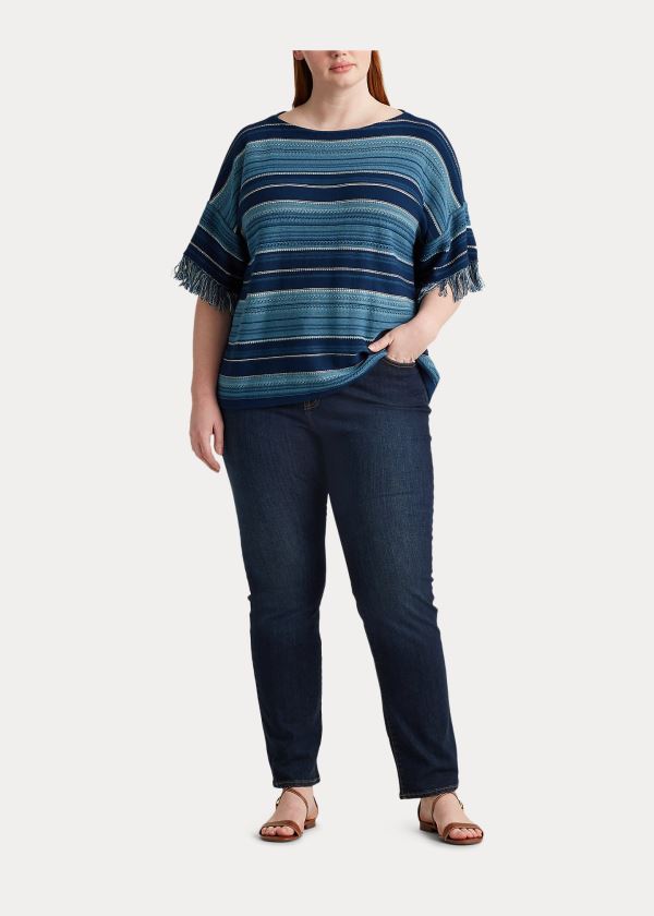 Ralph Lauren Striped Bavlněné Top Blankyt Viacfarebný | 1wGXQiuI