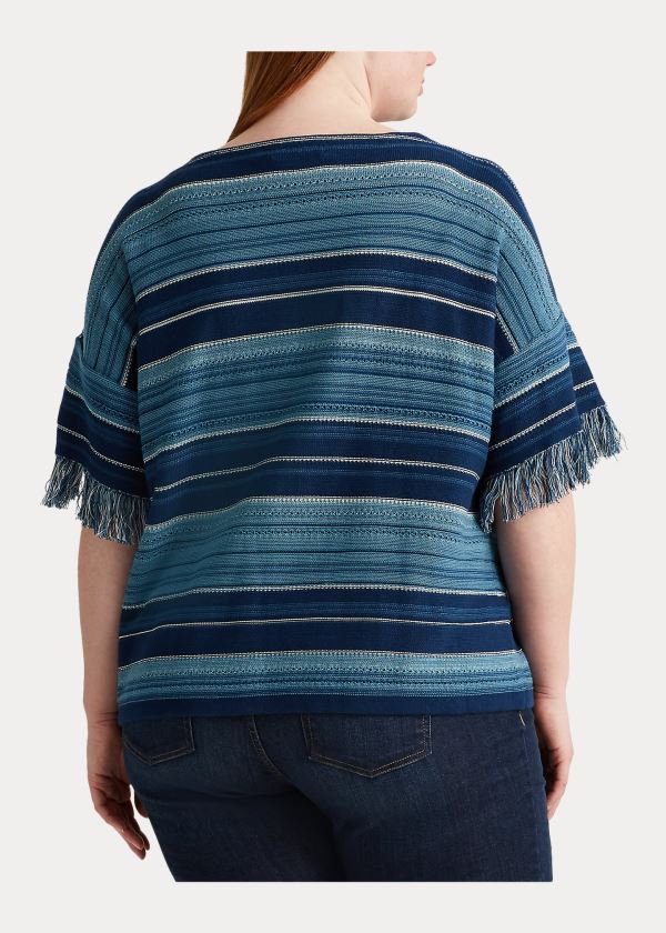 Ralph Lauren Striped Bavlněné Top Blankyt Viacfarebný | 1wGXQiuI