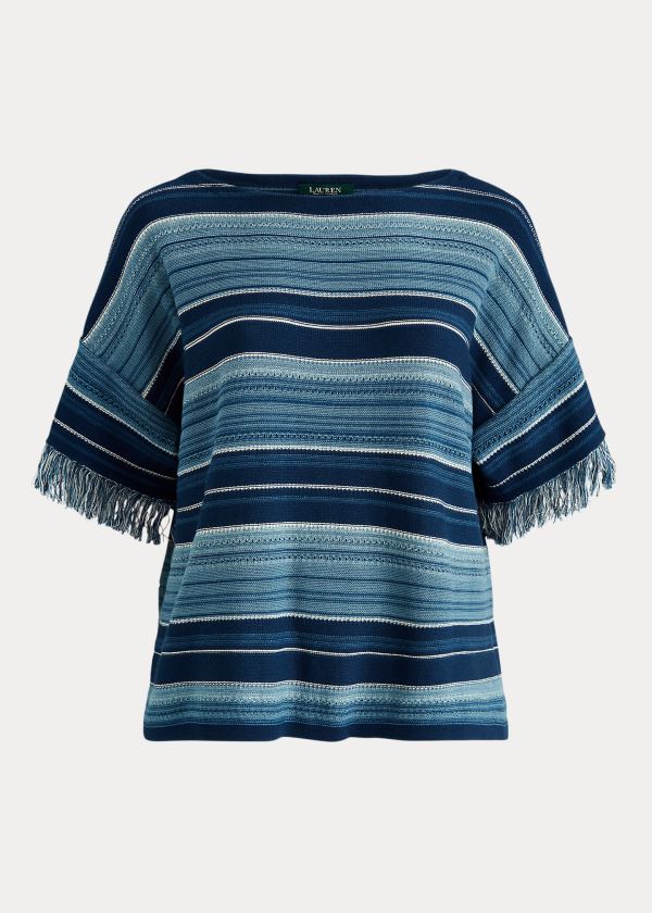 Ralph Lauren Striped Bavlněné Top Blankyt Viacfarebný | 1wGXQiuI