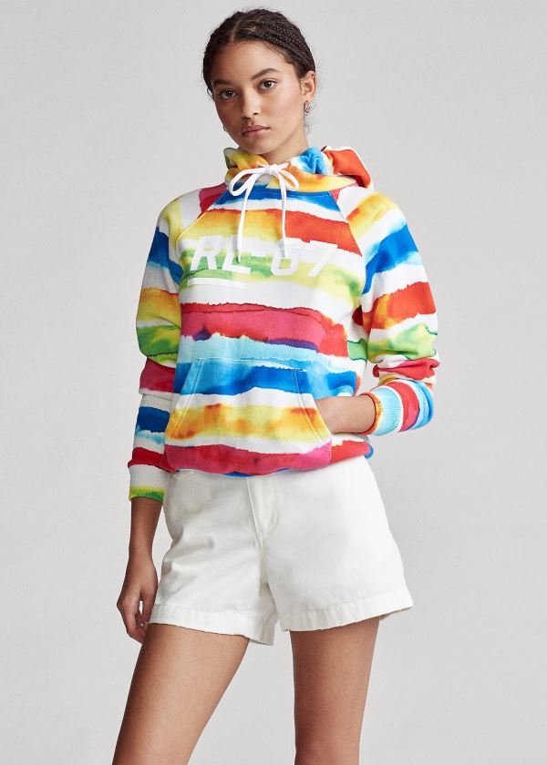 Ralph Lauren Striped Fleece Hoodie Viacfarebný Proužek | ufSvdMtF