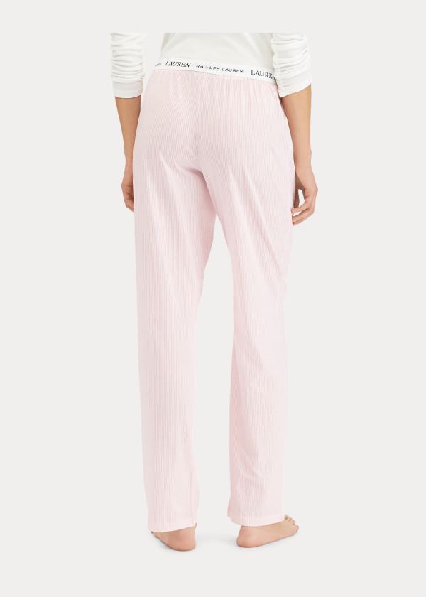 Ralph Lauren Striped Jersey Pajama Pant Růžové Bílé Proužek | dehwQdGP