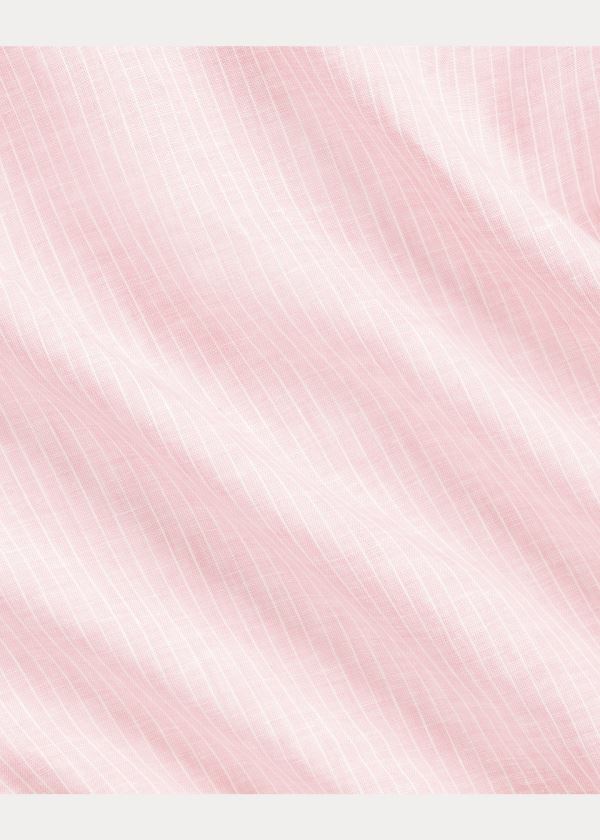 Ralph Lauren Striped Linen Chambray Shirt Růžové | X3eRyRhr