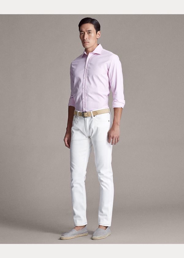 Ralph Lauren Striped Oxford Shirt Růžové | h65R4Zxf