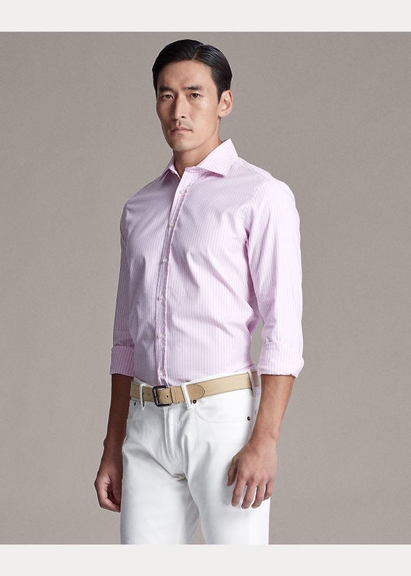 Ralph Lauren Striped Oxford Shirt Růžové | h65R4Zxf