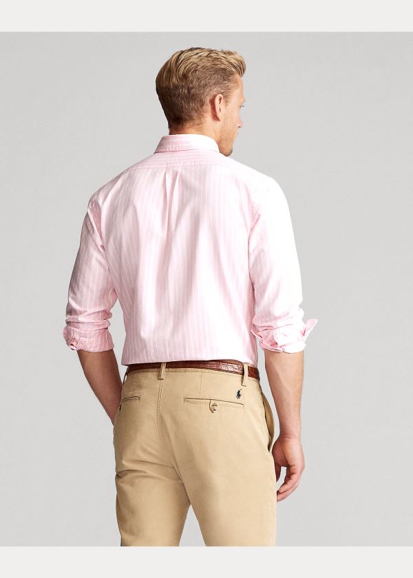 Ralph Lauren Striped Oxford Shirt Růžové Bílé | xd7DQTYL