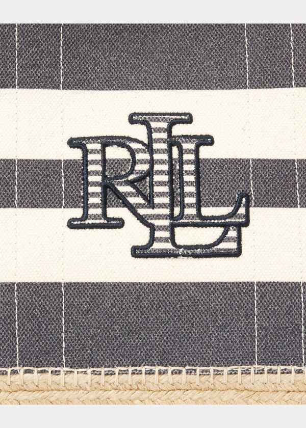 Ralph Lauren Striped Platene Small Tote Tmavě Blankyt Proužek | QnmtfmBF