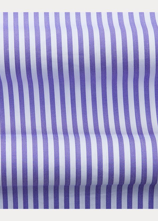 Ralph Lauren Striped Shirt Fialové Bílé | PXlafZMd