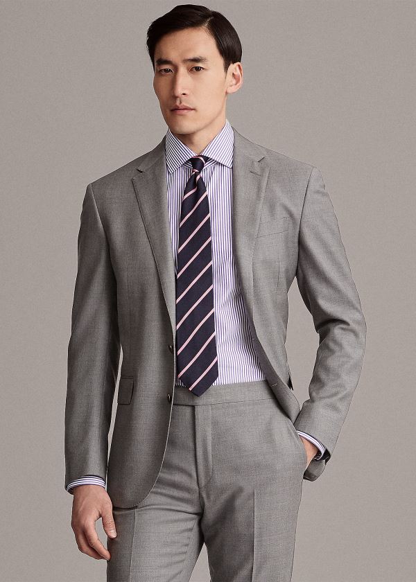 Ralph Lauren Striped Shirt Fialové Bílé | PXlafZMd