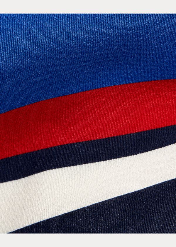 Ralph Lauren Striped Silk Tie Tmavě Blankyt Červené Bílé | dAcuCBch