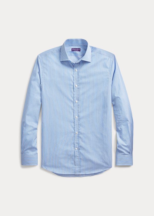 Ralph Lauren Striped Twill Shirt Tmavě Blankyt Černé Bílé | RSzxdvx1