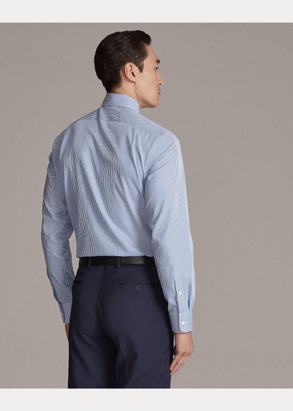 Ralph Lauren Striped Twill Shirt Tmavě Blankyt Černé Bílé | RSzxdvx1